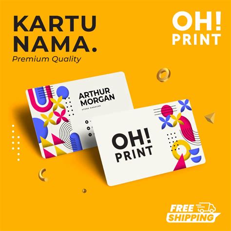 Jual Cetak Kartu Nama Kartu Nama Custom Premium Print Kartu Nama