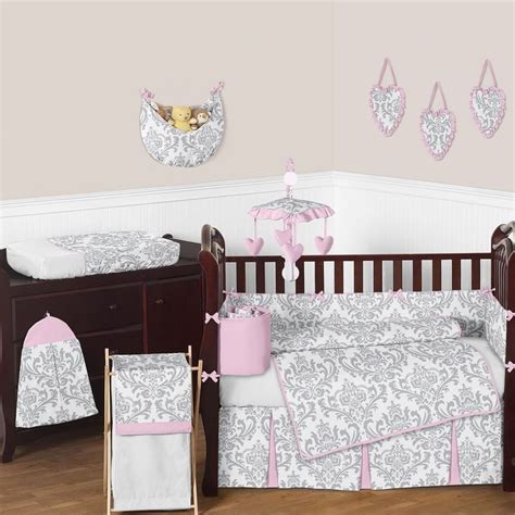 Tidebuy supplies crib bedding sets pink and gray which you need. Pink and Gray Elizabeth Crib Bedding Collection | Crib ...