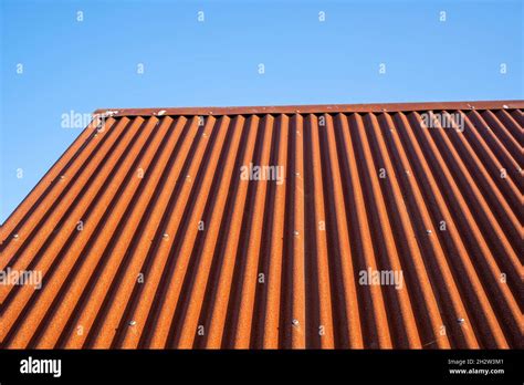 Corrugated Iron Roof Stock Photo Alamy