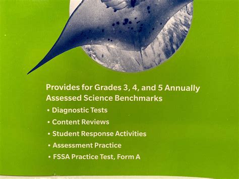 5th Grade 5 Hmh Florida Science Student Assessment Review Tests