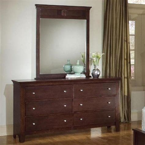 Roundhill Furniture Le Charmel Wood Fully Assembled Dresser And Mirror
