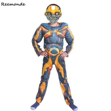Movie Muscle Optimus Prime Bumblebee Cosplay Costumes Superhero