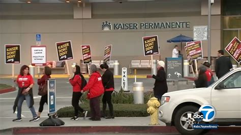 Kaiser Permanente Mental Health Workers Strike Across California Abc7