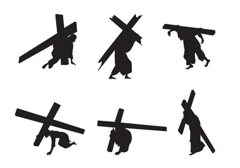 Vector Jesus Silhouettes 85249 Vector Art At Vecteezy