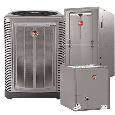 Rheem 2 Ton 20 Seer Ac And 75k 80 Afue Variable Speed Gas System My