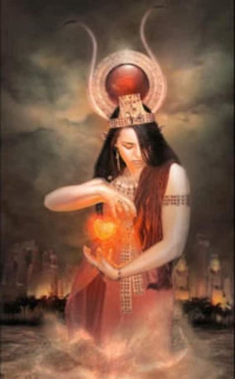Hathor Egyptian Goddess Of Love Joy And Motherhood Oil Etsy