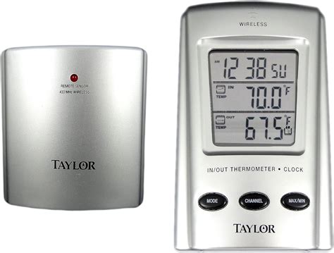 Taylor Weather Station Wireless Indoor Outdoor Thermometer Digital