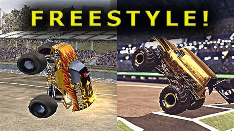 Monster Jam Freestyle In 10 Different Monster Truck Games Youtube