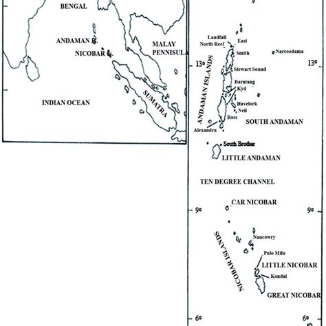 A Location Of The Andaman And Nicobar Islands In The Bay Of Bengal