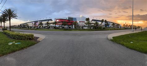 Is there a museum at daytona speedway? Daytona Speedway around Sunset : NASCAR