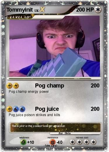 Pokémon Tommyinit 6 6 Pog Champ My Pokemon Card