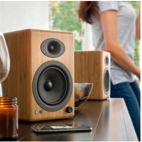 Audioengine A5 Wireless Speaker System Bamboo Sourceit