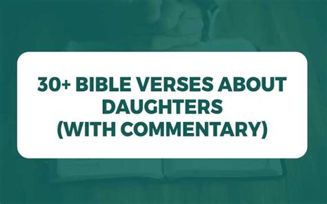 30 Bible Verses About Daughters With Explanations Study Your Bible