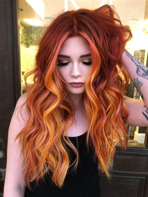 13 stunning hair colors to try now mommy thrives in 2021 orange ombre hair hair color