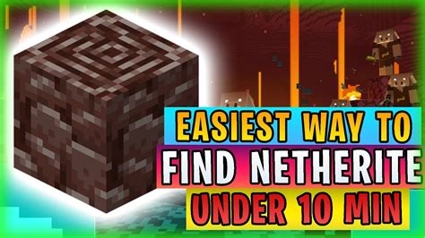 Easiest Way To Find Netherite In Under 10 Minutes I Found Ancient