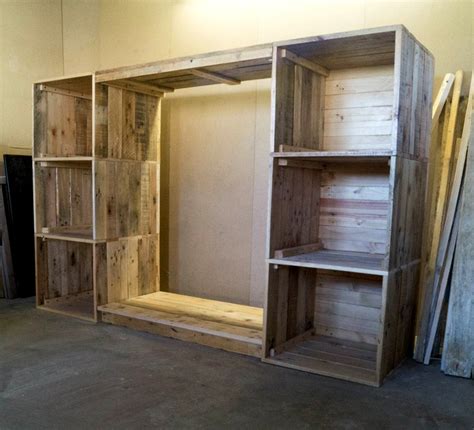 You only want to build one of the sides at this point and it should look like this… Build a Dressing Room with Pallets for Free!! | Do it ...