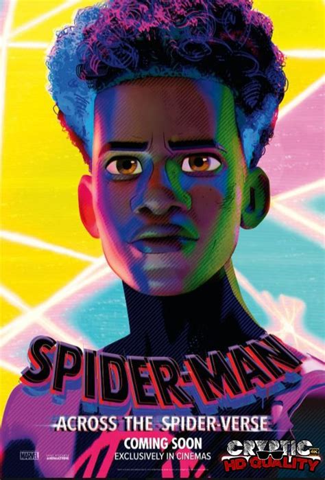 Miles Morales Spider Man Across The Spider Verse Character Poster