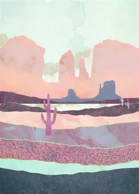 Desert Dusk Light Poster By Spacefrog Designs Displate Artofit
