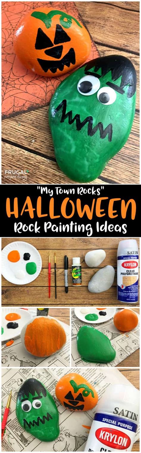 Halloween Rock Painting Ideas For The Kids Perfect For My Town Rocks