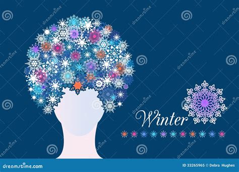 Winter Woman Stock Vector Illustration Of Avatar Design 33265965