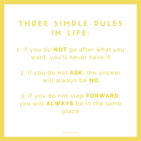 Three Simple Rules In Life Go Getter Simple Rules Life