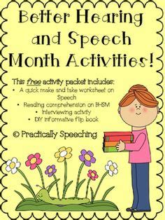 Better hearing and speech month. 1000+ images about Better Speech and Hearing Month on ...