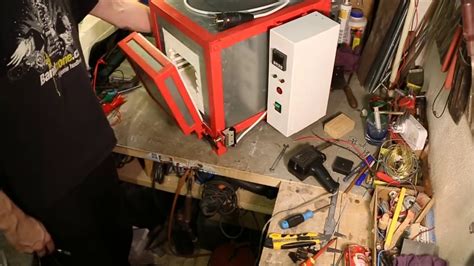 Practical heat treating by boyer written by tracy i heat a couple large bars of scrap steel to add mass/heat. Handmade electric Heat Treating Oven for Knives - Pec na ...