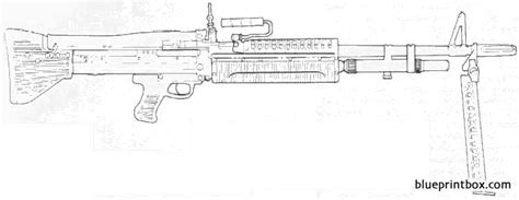 M60 Machine Gun Free Plans And Blueprints Of Cars