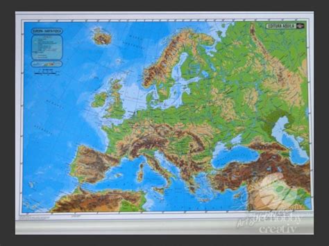 Harta fizica Harta politica a Europei Hărţi globuri pământeşti atlase șipci pentru hărți