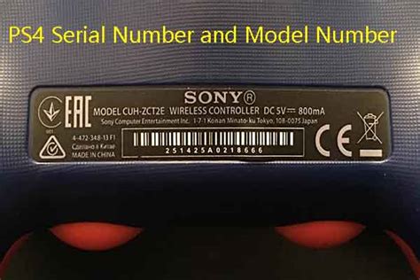 Ps4 Serial Number