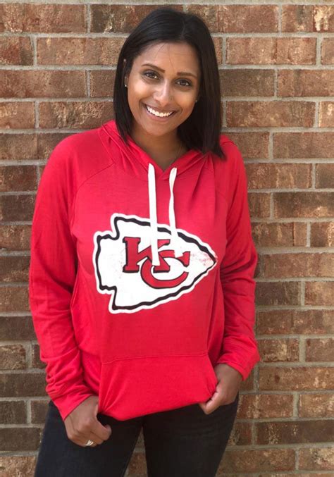Kansas City Chiefs Womens Red Pre Game Hooded Sweatshirt Fashion Jobs