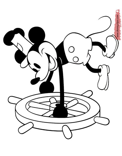 Steamboat Willie Coloring Pages Coloring Coloring Pages