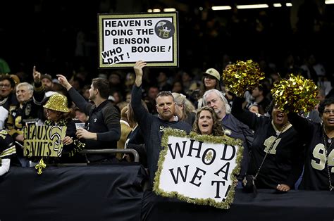 Saints Fans Flip Off Camera And National Viewing Audience Photo