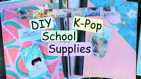 Diy K Pop School Supplies Prettyprincejin Youtube
