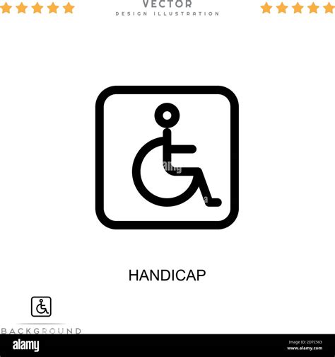 Handicap Icon Simple Element From Digital Disruption Collection Line