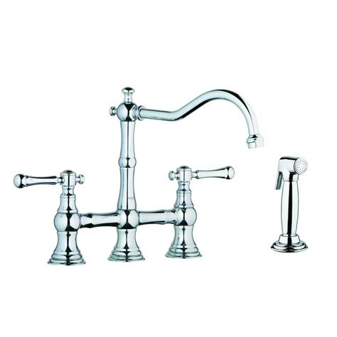 Grohe Bridgeford Single Hole Kitchen Faucet Less Handles ...
