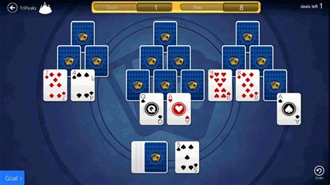 Microsoft Solitaire Daily Challenge Tri Peaks 12215 Youtube