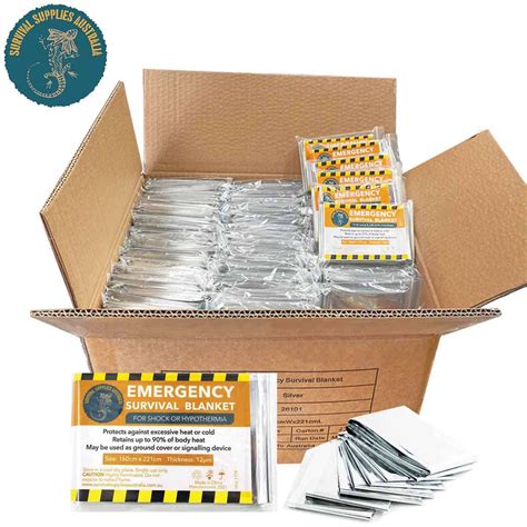 Ssa Emergency Mylar Thermal Space Blanket Bulk 240 Pack Survival