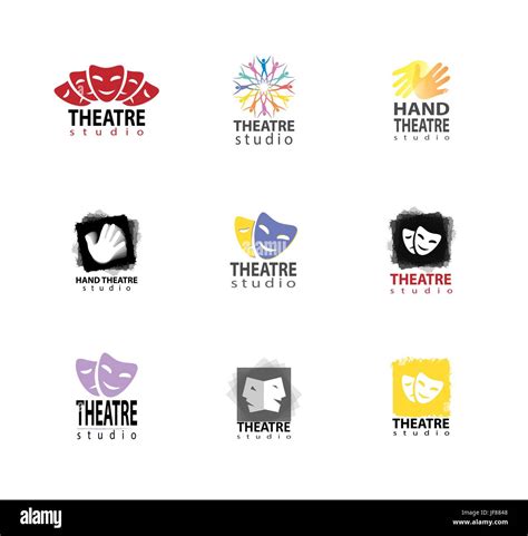 Set Of Theatre Studio Logo Design Stock Vector Image And Art Alamy