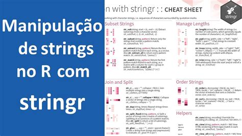 Manipulação De Strings No R Com Stringr Curso R Para Machine Learning