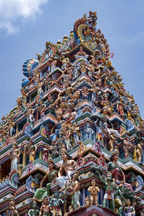 The Highly Decorative Gopuram Entrance Tower To Sri Srinivasa Perumal