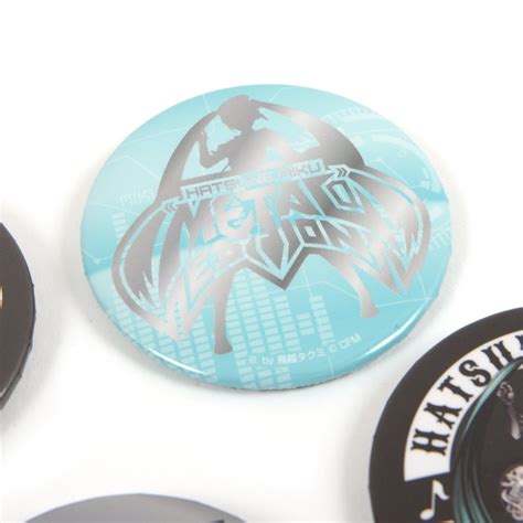 Hatsune Miku Metal Edition Tin Badge Set Tokyo Otaku Mode Tom