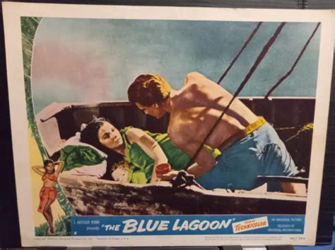 Lobby Card 1949 The Blue Lagoon Jean Simmons Baby Donald Houston In
