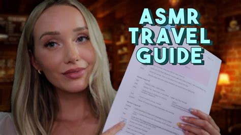 Asmr Travel Guide Whispers Typing Tracing Gwengwiz Youtube