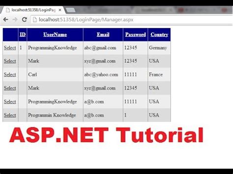 ASP NET Tutorial 4 How To Create A Login Website Connecting Database