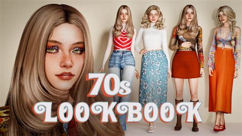 70s Lookbook Sims Based On Different Aesthetics Cc List Youtube