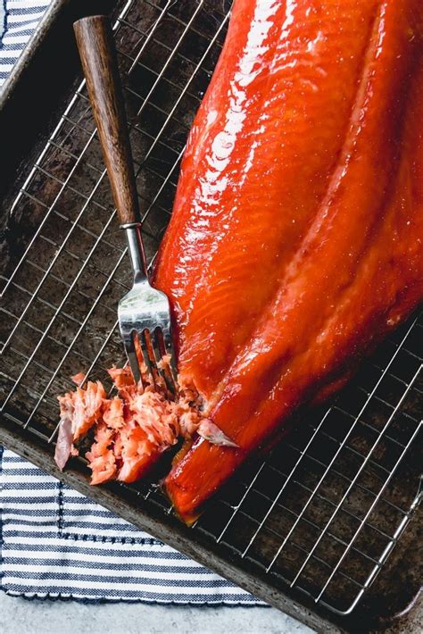 Drape the salmon on top and scatter with red onion, capers (if using) and rocket. This Hot Smoked Salmon recipe is easy to make on your wood ...