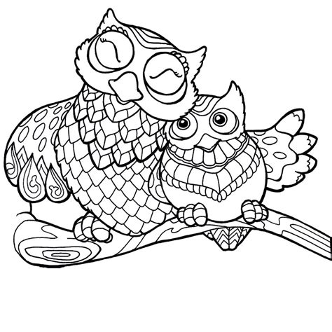 Owl Coloring Pages For Adults Owl Coloring Pages