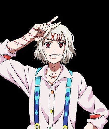 He has weird stitches on his body and many references on tarot cards. Suzuya Juuzou | Juuzou suzuya, Tokyo ghoul, Tokyo ghoul anime
