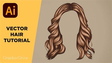 How To Make Vector Hair In Illustrator Hair Art Tutorial Illustrator